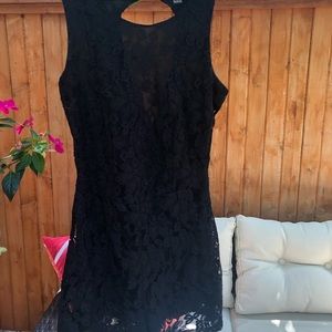 Size S black lace romper
